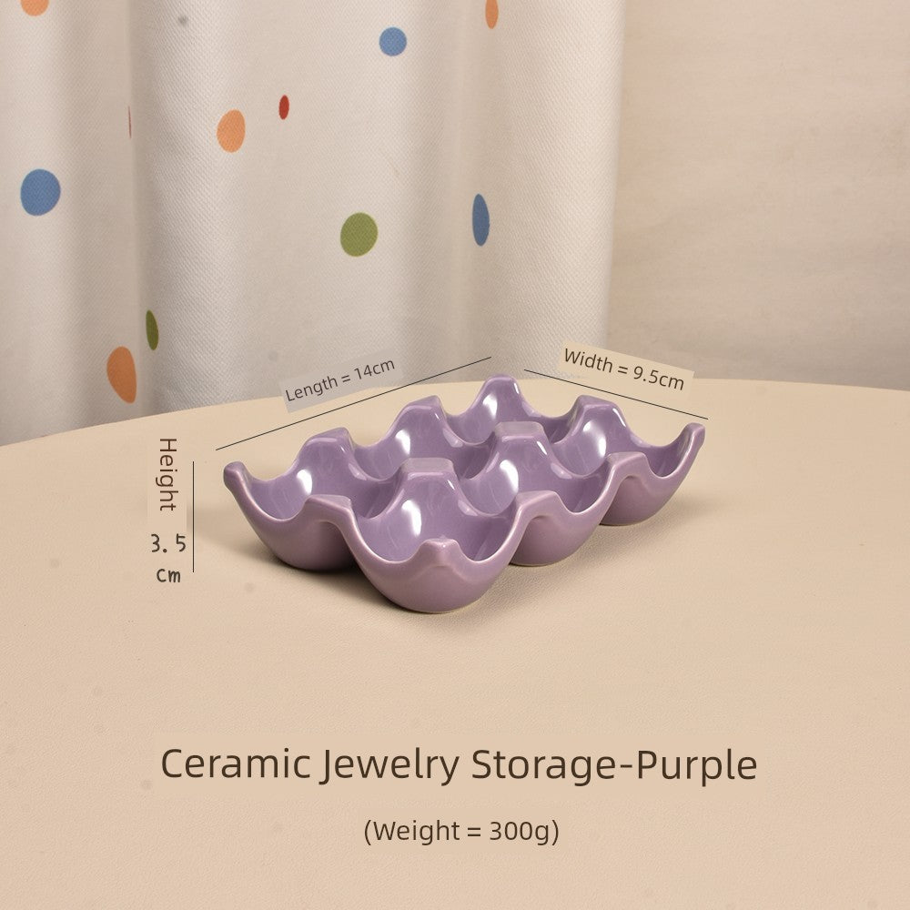 Gentle Lighting Dining Cream Style Ceramic Small Plate