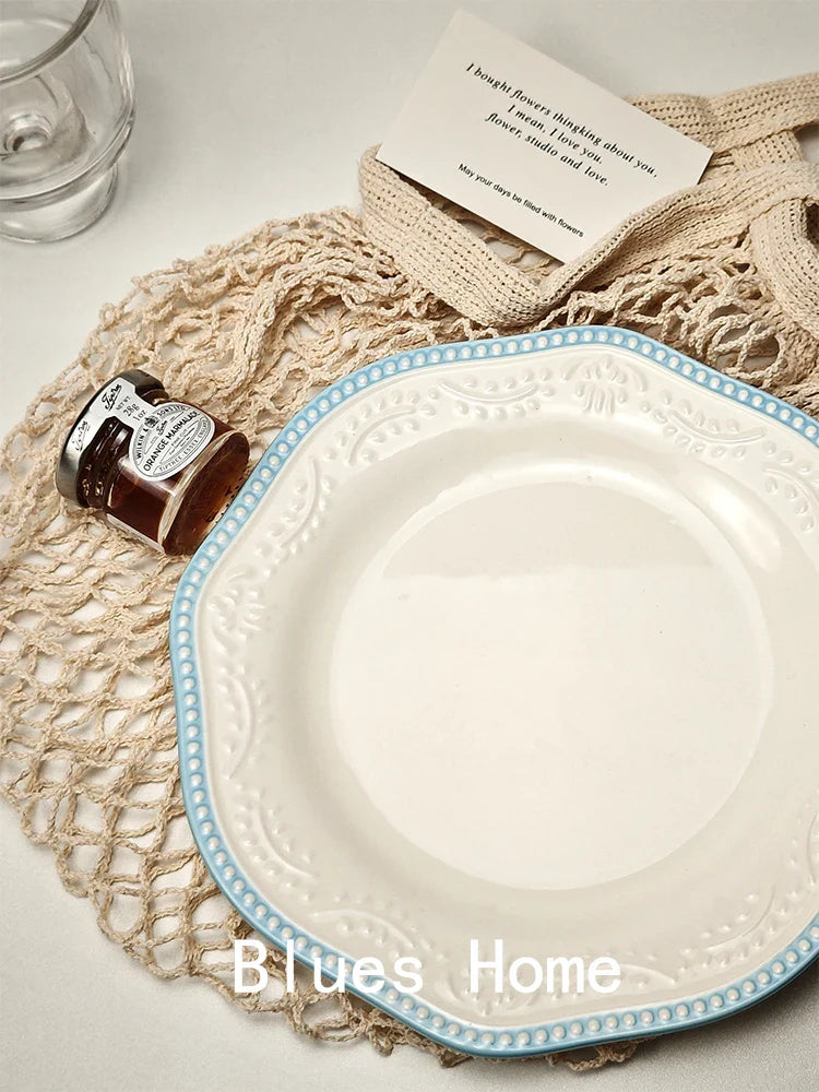 French Dessert Exquisite Retro Ceramic Plate