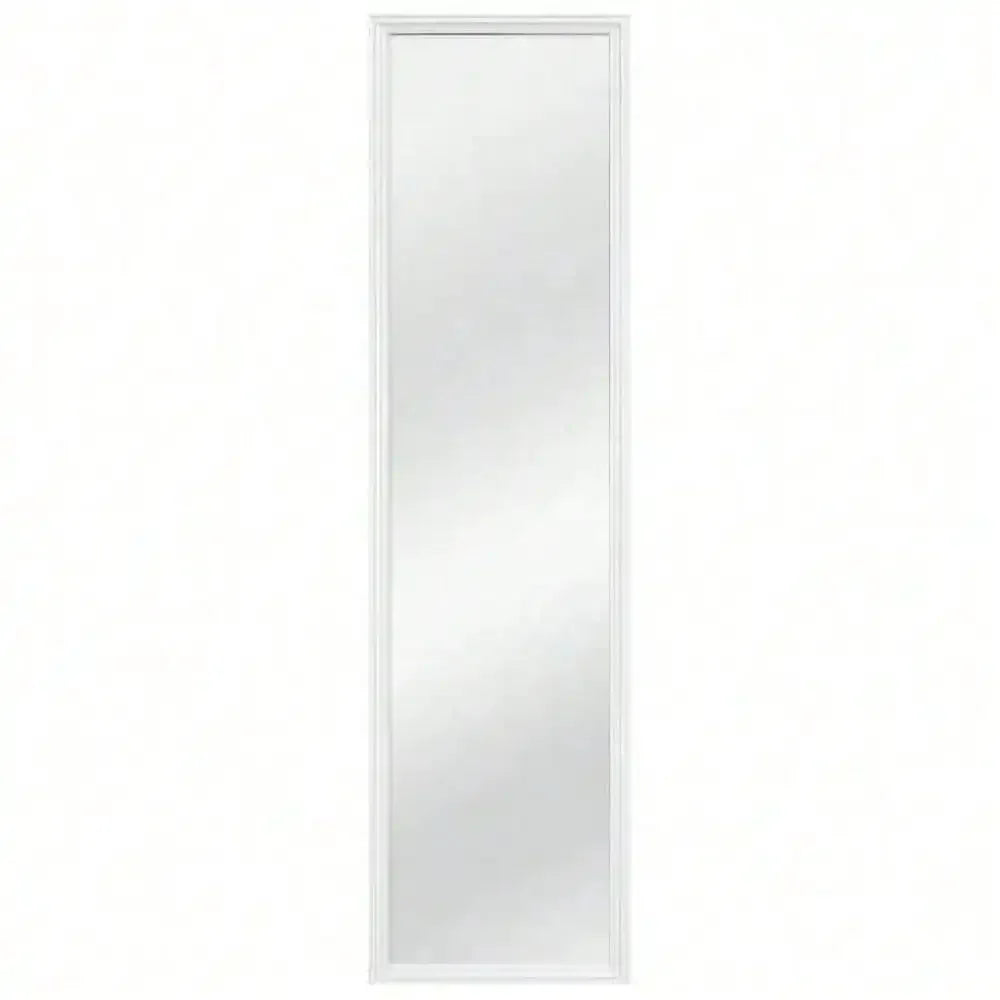 White Over Door Mirror 13" x 49"
