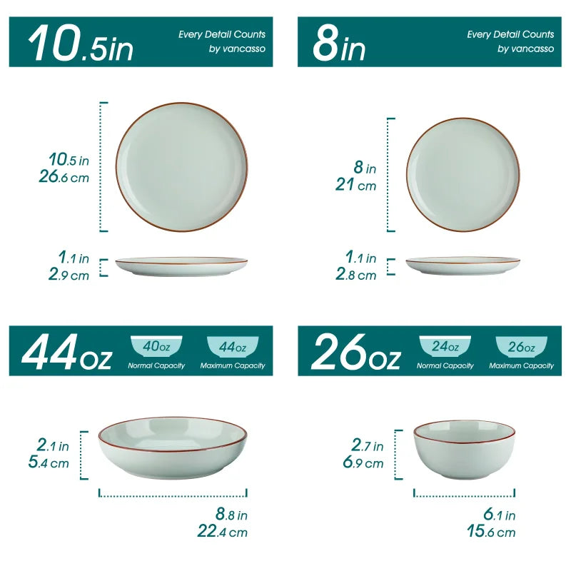 Stoneware 16-Piece Finnerware Set