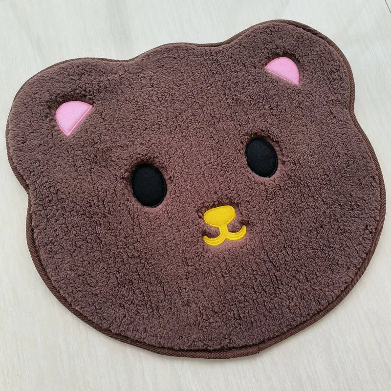 Cartoon Floor Mat Cat Floor Mat Bathroom Absorbent And Non Slip Small Mat Children'S Floor Mat Carpet Beautiful Home Decor