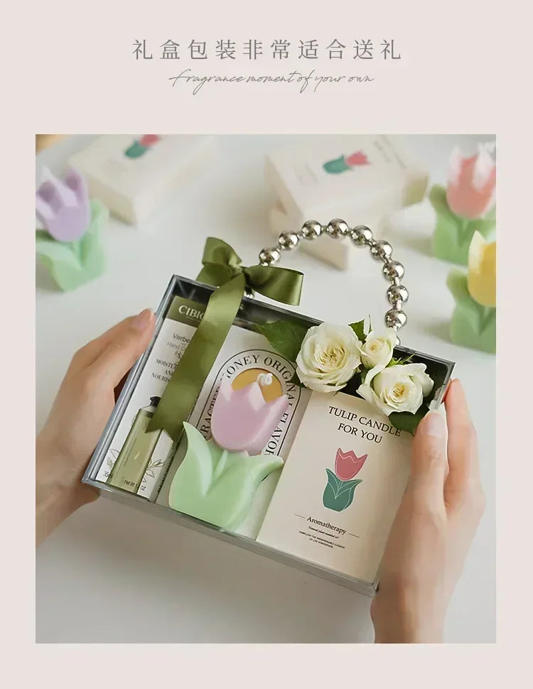 Tulip Aromatherapy Candle Fragrance Flower Shaped Candle Gift