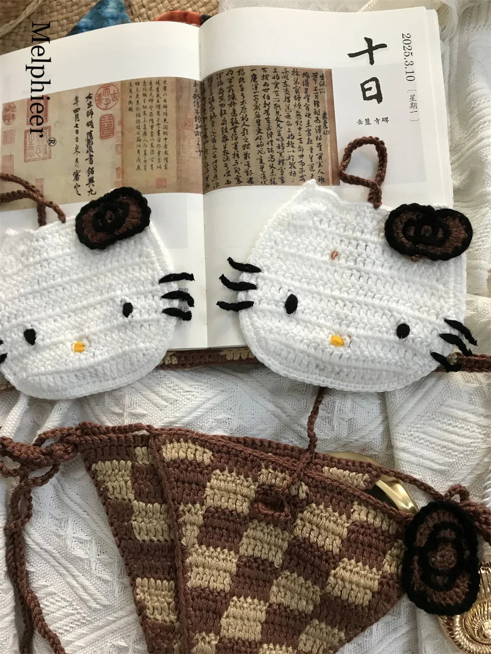 Ladies Cute Crochet Bikini Set 2 Pieces Bathing Suit Sexy Micro Bikinis Ties Swimsuit Thong Suit