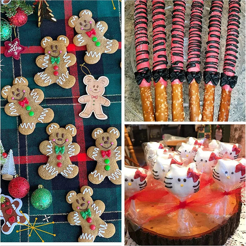 Mini Bows Silicone Fondant Molds Bowknot Candy Chocolate Cake Pop Topper Decorating Tools Kitchen