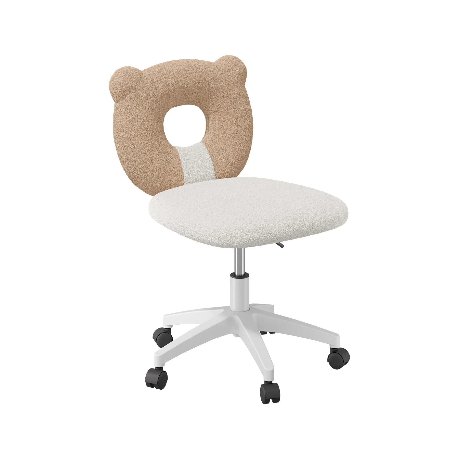 Little Bear Office Chair Female Male Dormitory Backrest Chair Pink Cute Bedroom Living Room Chairs Learning Chair Furniture Home