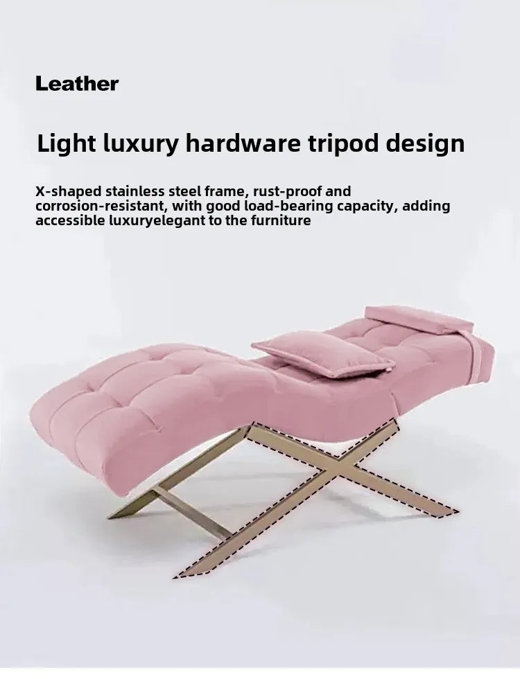 Luxury Salon Equipment Furniture Pink Gold Massage Table Set Modern Lay Down Eyelash Facial Bed