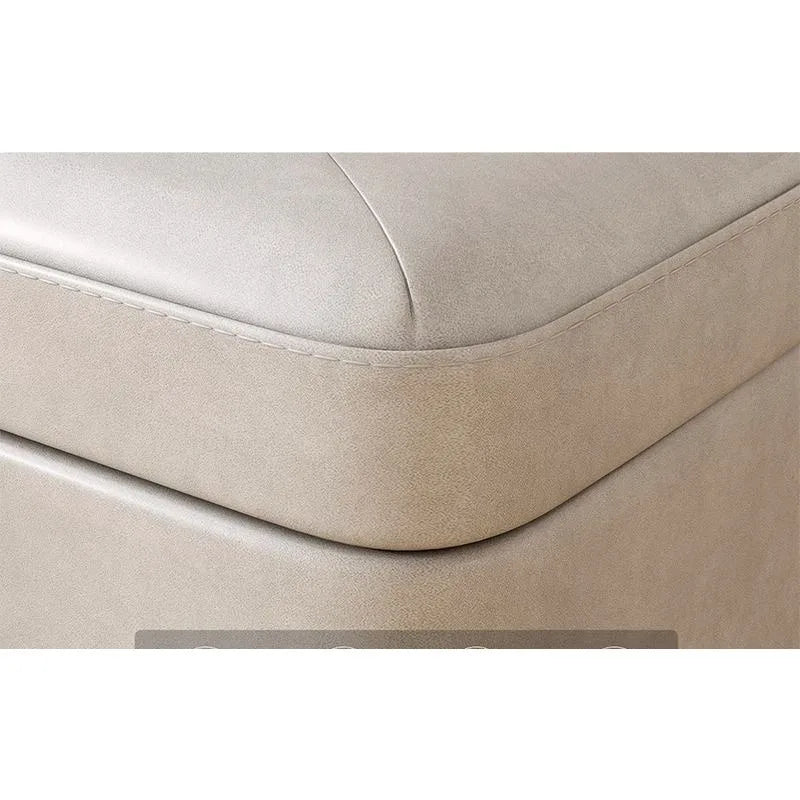 Creative Jelly Bean Stool Household Leather Ottoman Living Room Sofa Pedal Modern Doorway Shoe Stool Stylish Footrest