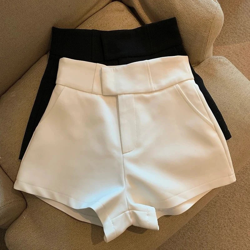 Women Shorts Black Shorts Women Harajuku Elegance High Waisted Shorts A Line Slim Casual Hot Girl Straight Pants Sexy