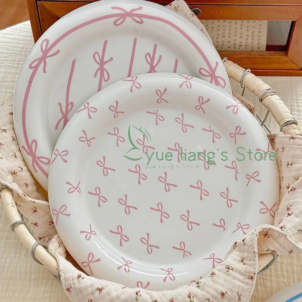 Girl Heart Bow Plate