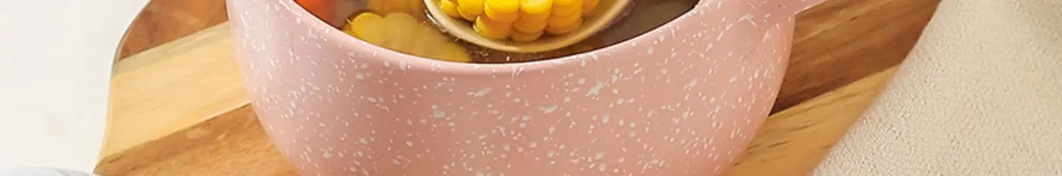 Ceramic Casserole Korean Cartoon Ceramics Soup Pot Cute Pink Saucepan Cookware Utensils Clay Pan Home Kitchen Cooking Supplies