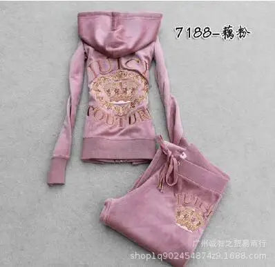 Slimming Casual Velvet Two-Piece Set Yoga Wear