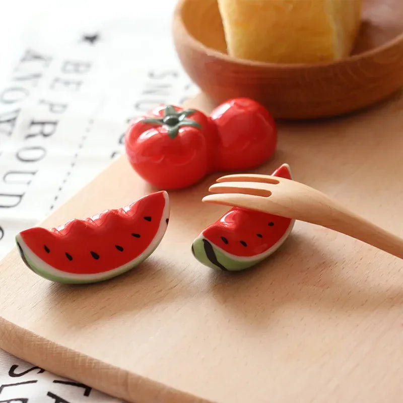 Ceramic Cute Chopstick Holders Creative Home Fruit Spoon Fork Holder Kitchen Tableware