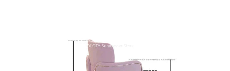 Pink Velvet Relaxing Chair Arm Single Furniture