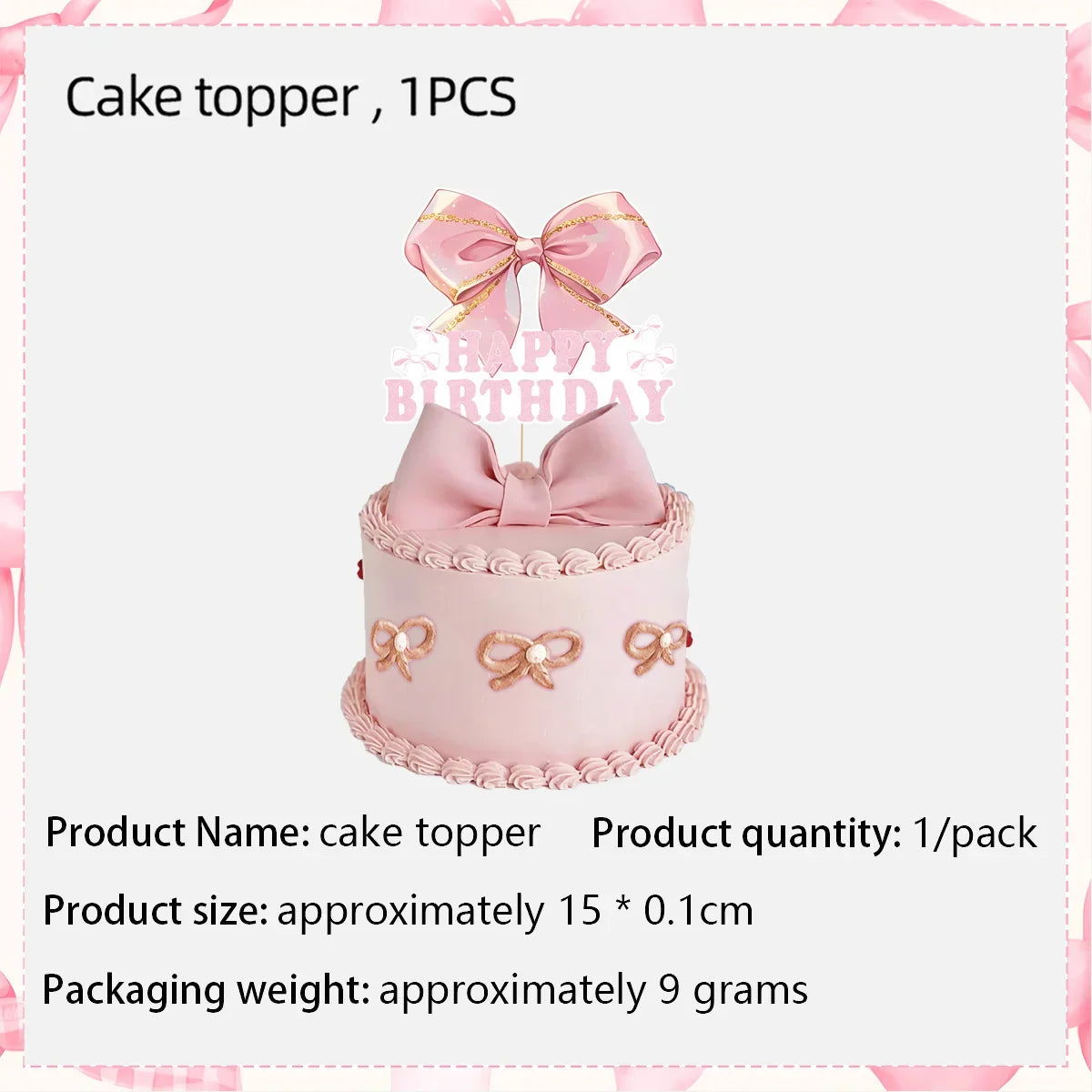 Pink Bow Paper Baking Cups Cupcake Wrappers Bow Cupcake Toppers