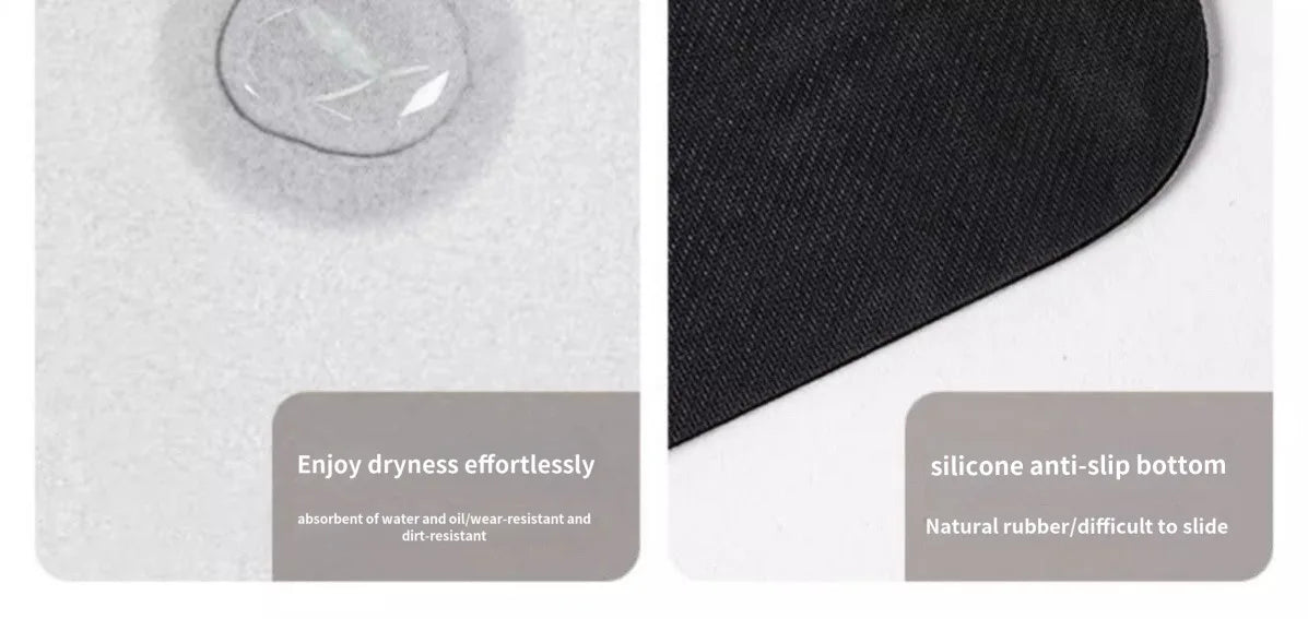 Simple Checkerboard Kitchen Special Dialgae Mud Absorbent Anti-Fouling Anti-Slip, Dirt-Resistant Carpet Home Decor