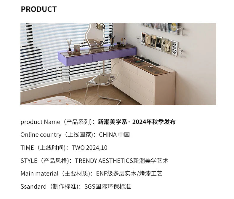 Luxury Drawers Vanity Tables Storage Nordic Cabinet Dressers Makeup Desk Drawers