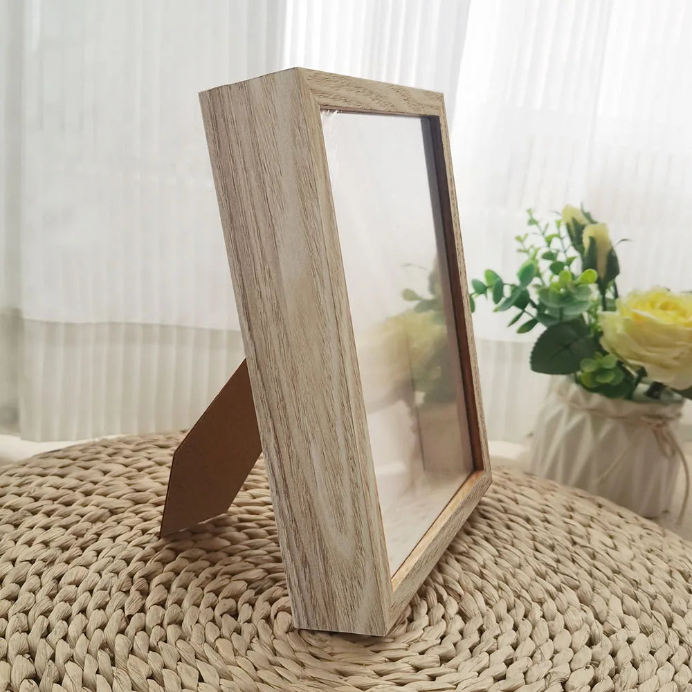 Shadow Box Depth 3cm Wooden Photo Frame For Displaying Three-Dimensional Works DIY Wood Picture Frame Photo Decor