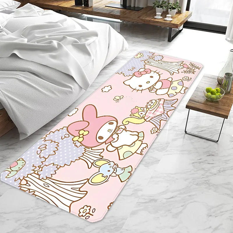 Kawaii My Melody Door Mat Entrance Doormat Non-slip Washable Kitchen Carpet Living Room Hallway Rugs Door Mats Bathroom Bath