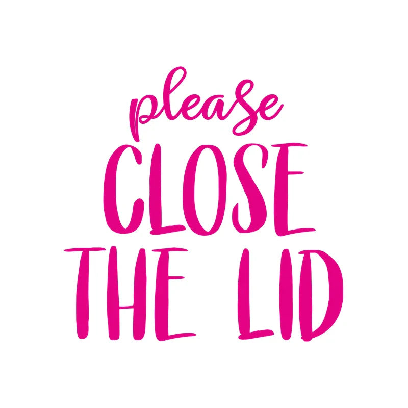 Toilet Seat Sign Vinyl Sticker Funny Decal Bathroom Decor