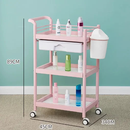 Luxury Salon Equipment Furniture Pink Gold Massage Table Set Modern Lay Down Eyelash Facial Bed