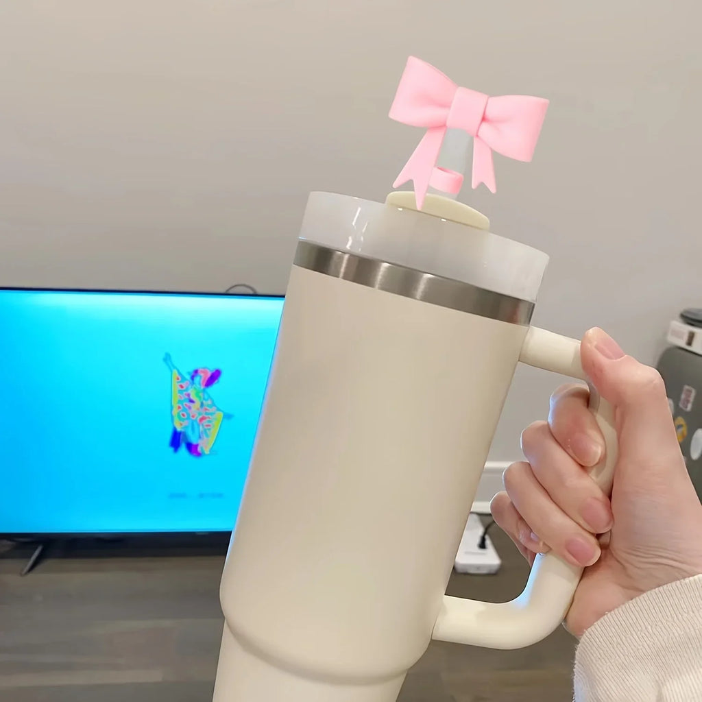 Stanley 9pcs Accessories for 40oz Tumbler Cup Spill Proof Stopper 10mm Straw Cover Cap Silicone Boot Charm Chain Straw and Brush