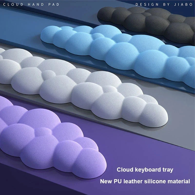 Mouse Pad with Wrist Rest Keyboard Cloud Anti-Slip Memory Foam Desktop Office Gamer Mouse Wrist Rest