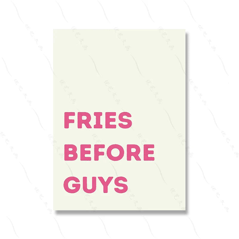 Pink Decor Set Prints Canvas Painting Trendy Art Murals Decor