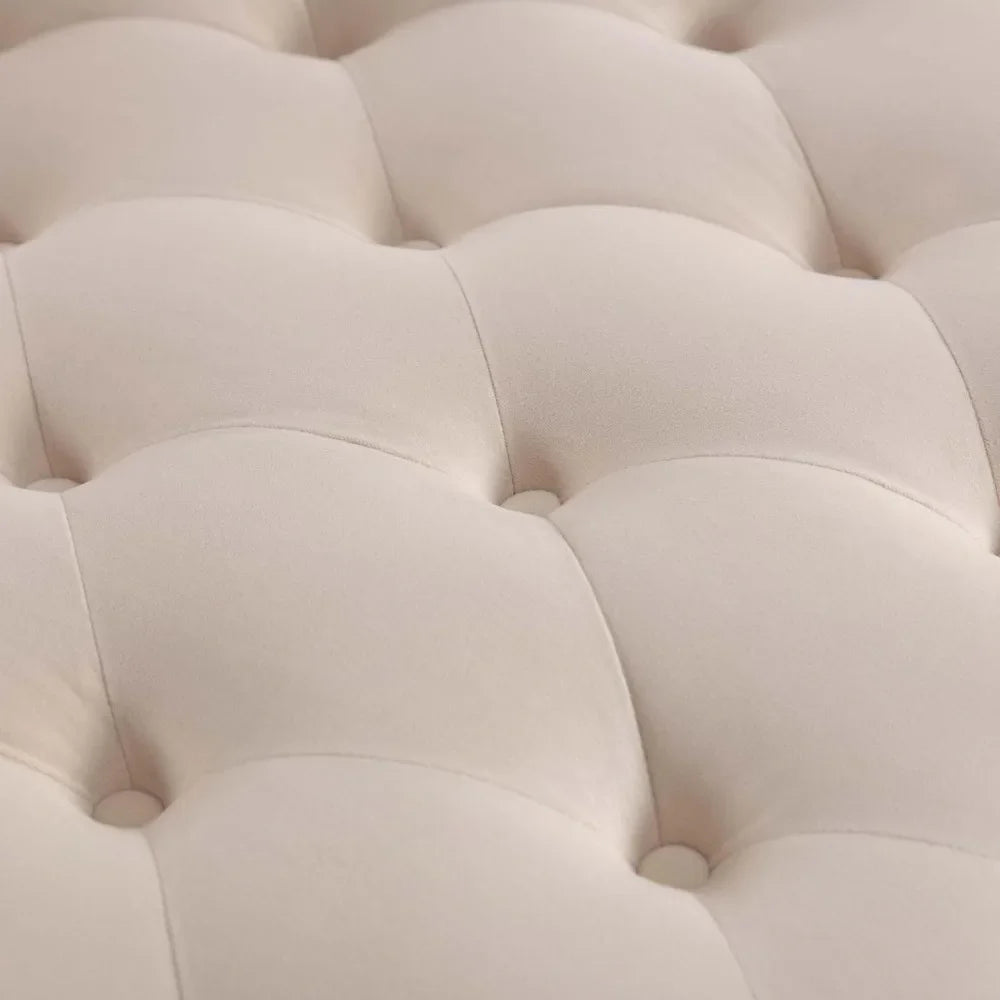 Chaise Lounge Chair Indoor, Modern Button Tufted Velvet Upholstered Leisure Accent Chair, Recliner Sofa Single Sleeper Sofa