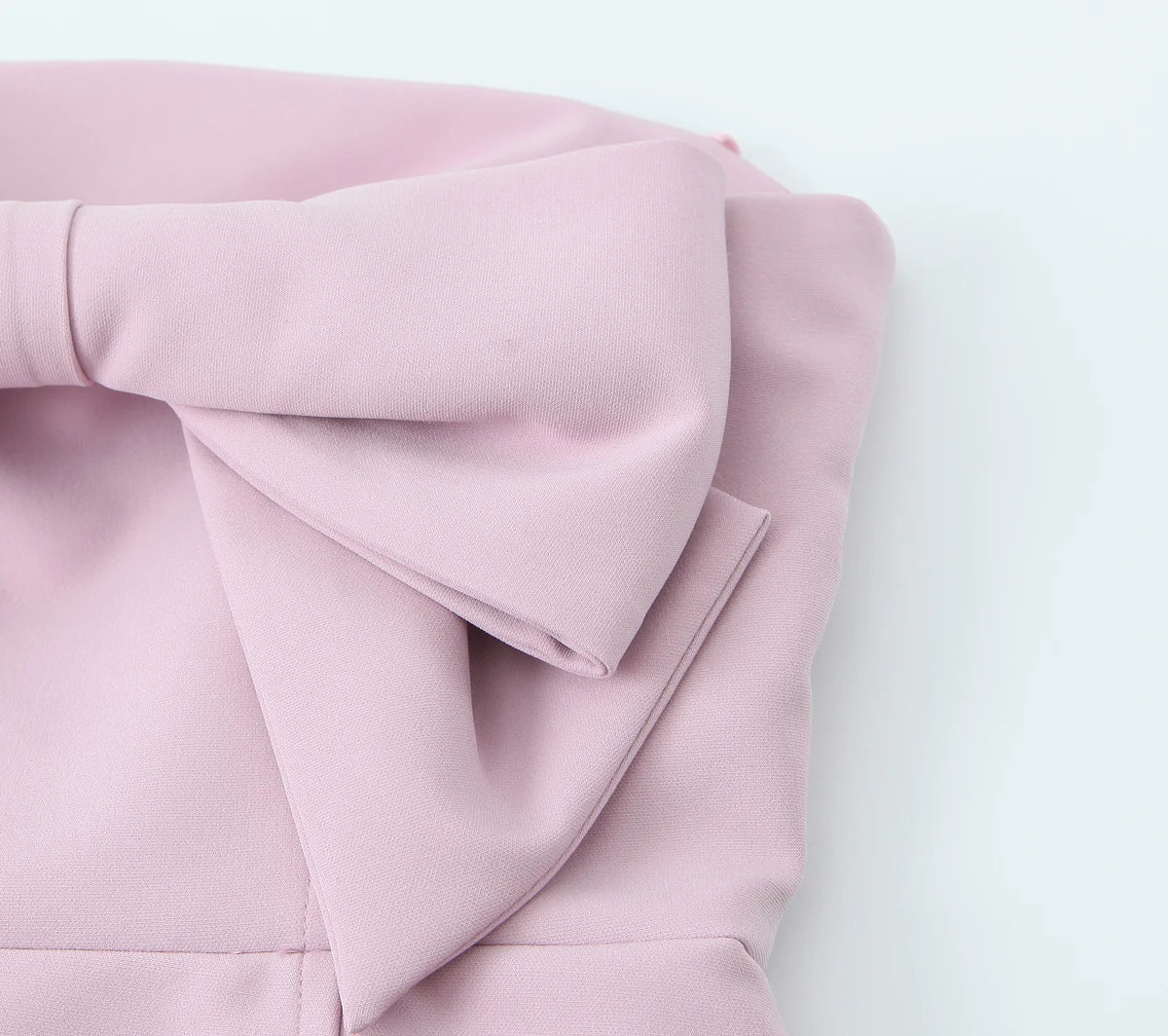 Sexy Chic Pink Women Dress Strapless Bow A-Line Mini Dress