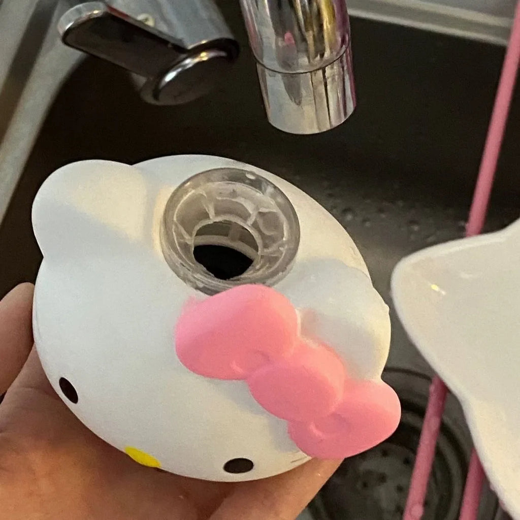 Creative Hello Kitty Kitchen Shower Faucet Kawaii Splash-proof Faucet Filter Household Rotatable Faucet Filter