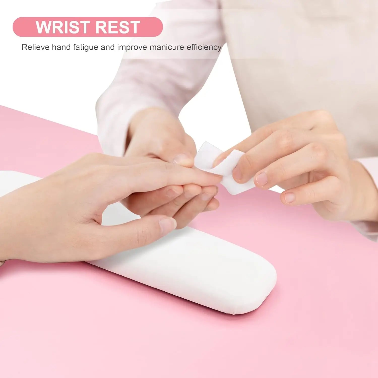 Pink Manicure Table with Drawers, Acetone Resistant Nail Desk, Spa Salon Storage Equipment