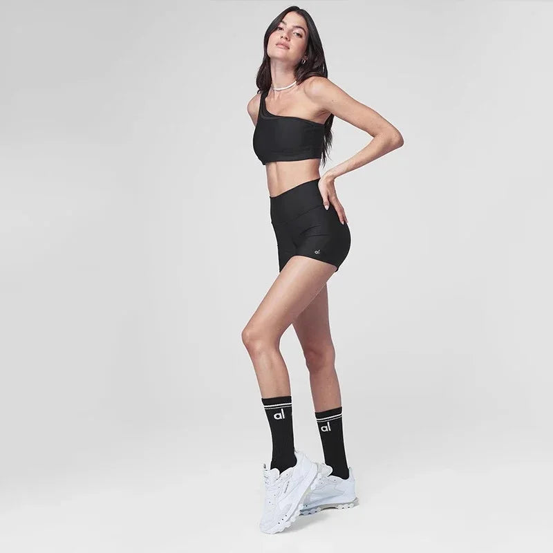 Yoga Socks Summer Lightweight Sports Socks Cotton Stockings 18cm Long Socks Mesh Breathable Socks Gym Outdoor Soft Comfort AL