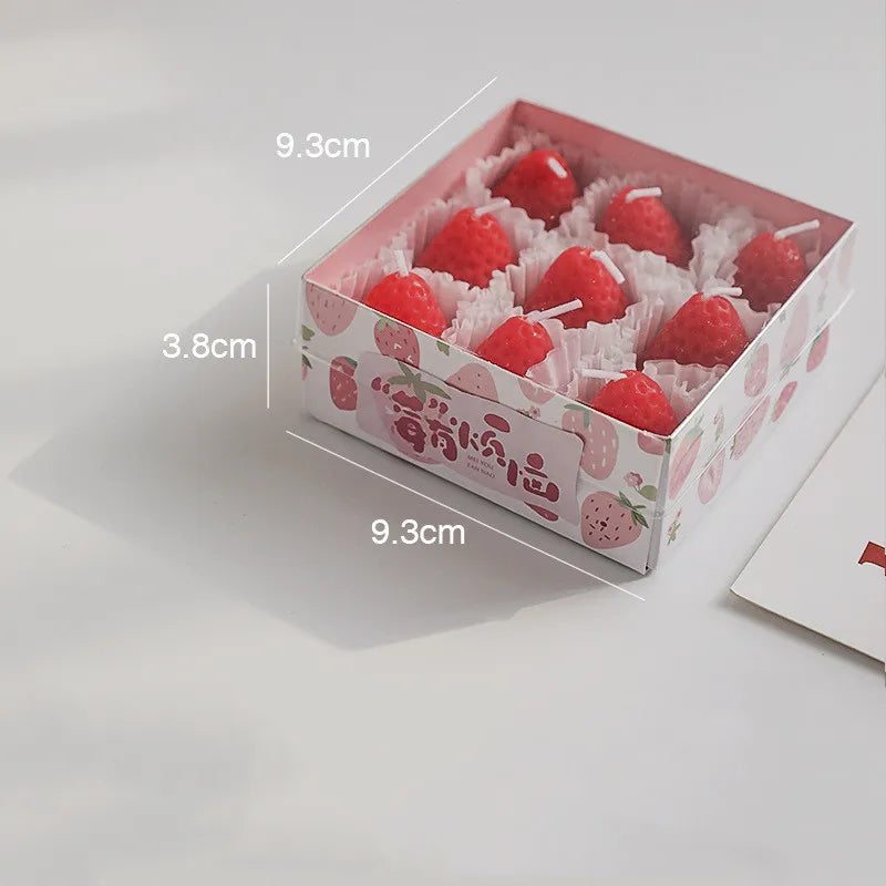 Mini Strawberry Scented Aromatherapy Candles