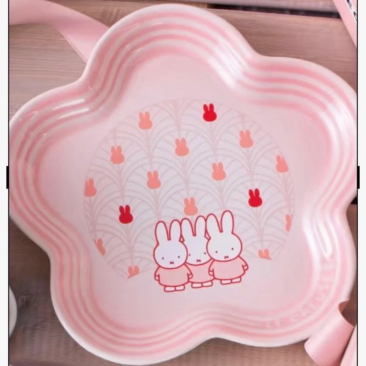 French Flower Shaped Small Plate Colored Ceramic