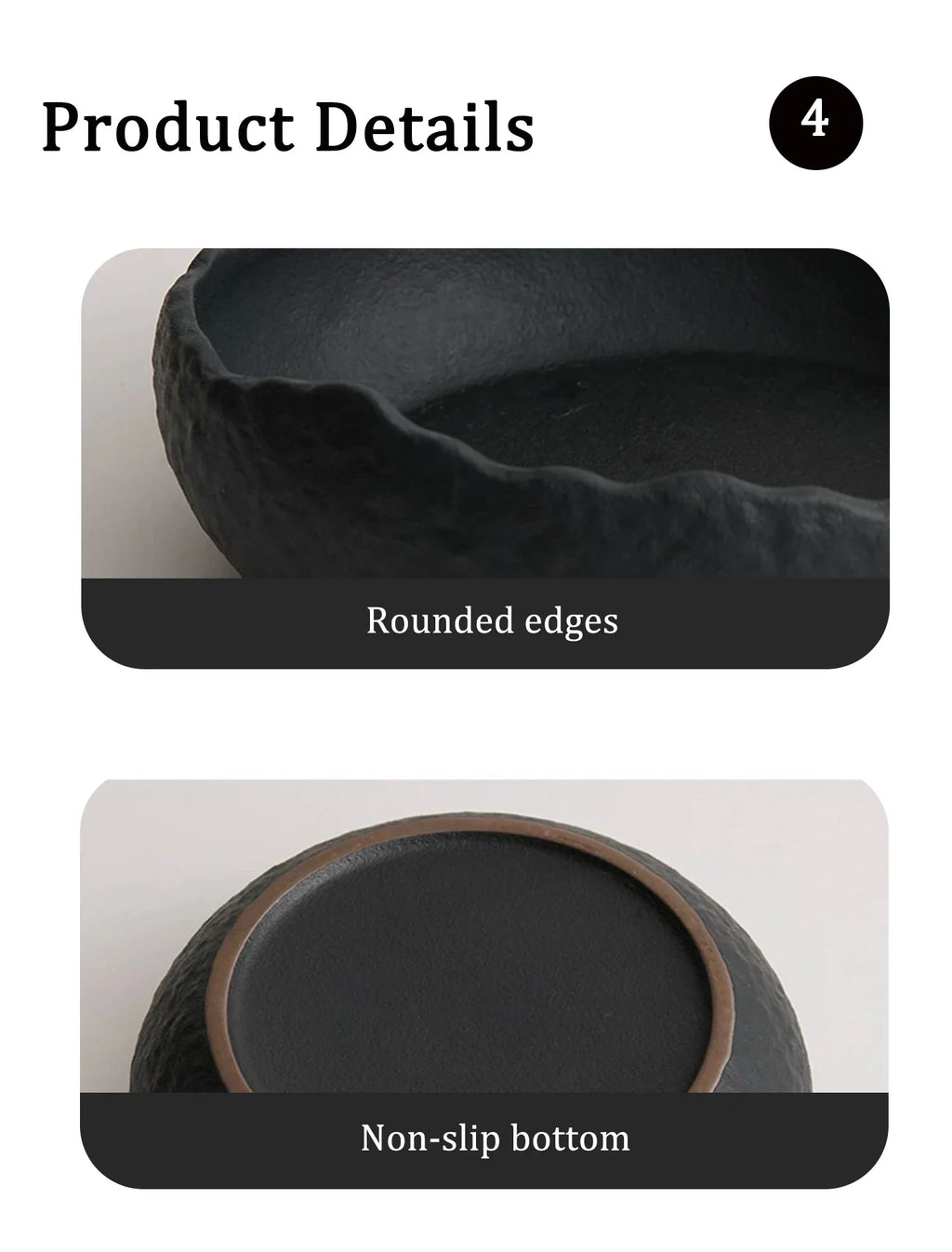 Irregular Ceramic Deep Salad Plate Frosted Cold Dish Plate Fruit Salad Bowl