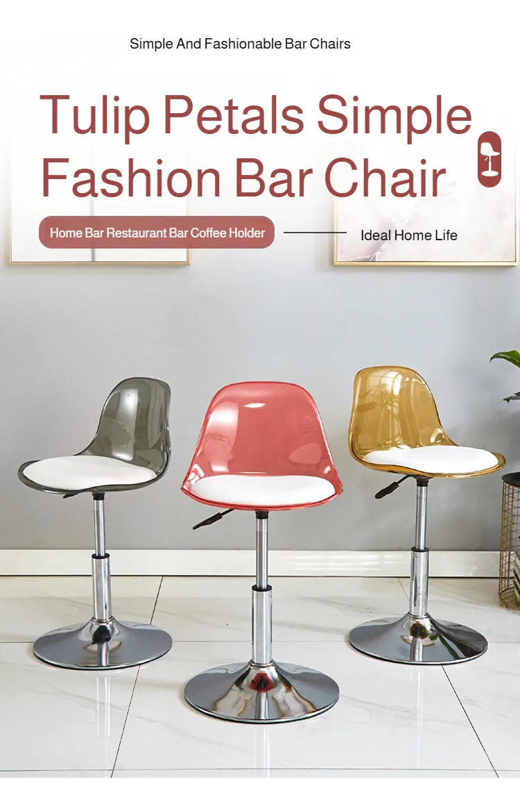 Home Dining Chair Front Desk Footstool Adjustable Lift Backrest Chair with High Stool