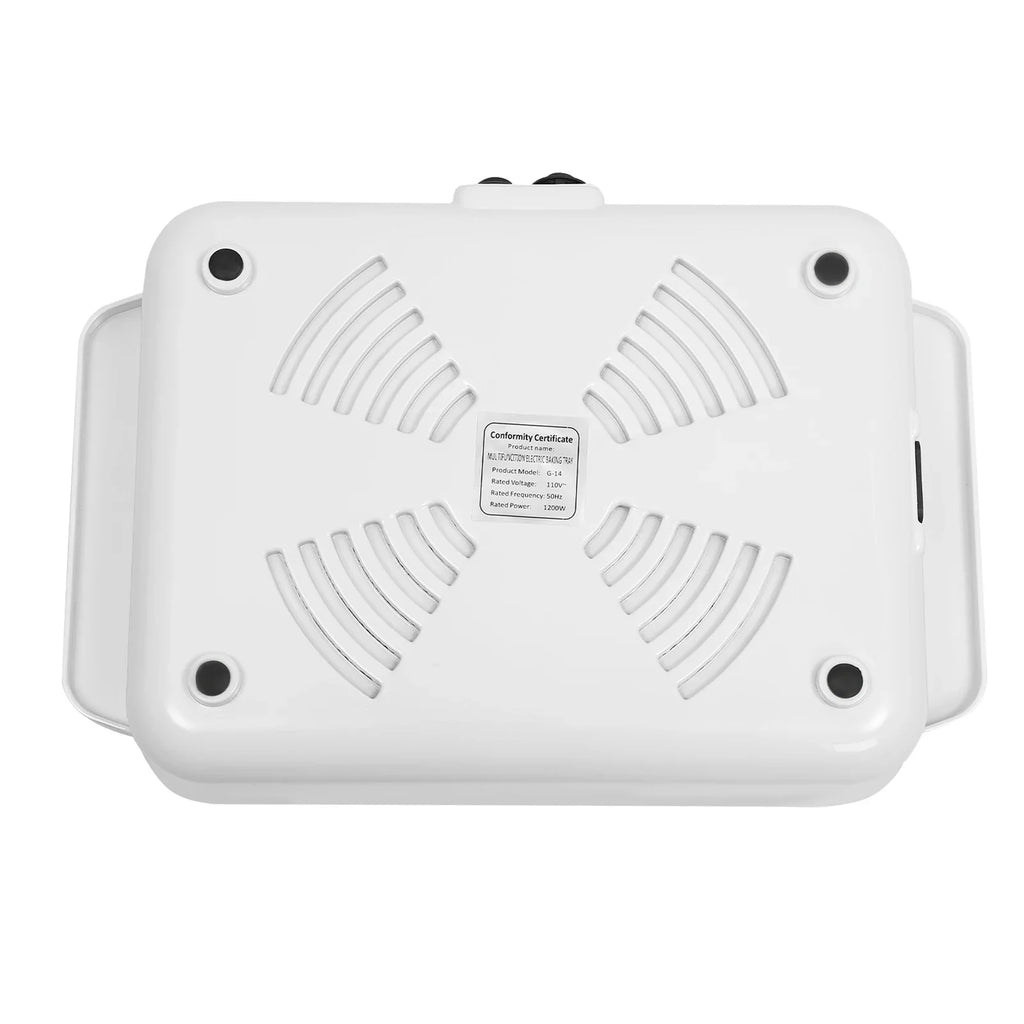 Mini Hot Pot and Grill Combo, Available in Pink, Blue, and White,2-in-1 Mini Hot Pot and Grill for Home Cooking