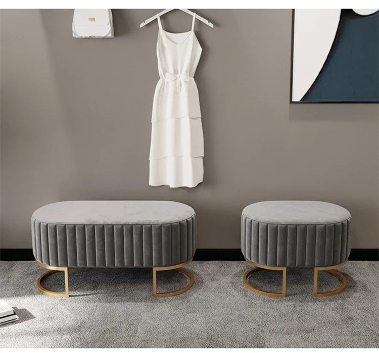 Ottomans Minimalist Shoe Portable Stools Cafe Viila Vanity Stool Home Furniture Portable Stool