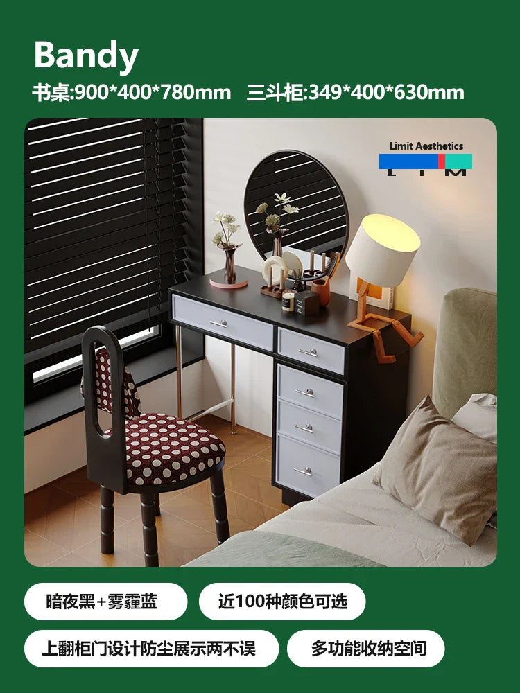 Vanity Bedroom Table Cosmetics Garden Desk Storage Dressing Table Chair Jewelry Living Room Home Furniture