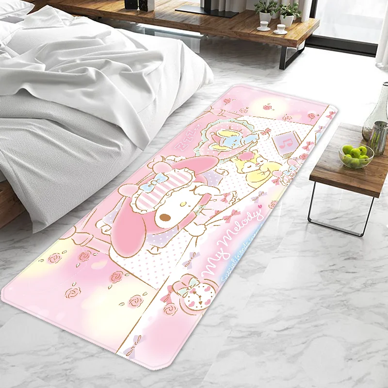 Kawaii My Melody Door Mat Entrance Doormat Non-slip Washable Kitchen Carpet Living Room Hallway Rugs Door Mats Bathroom Bath