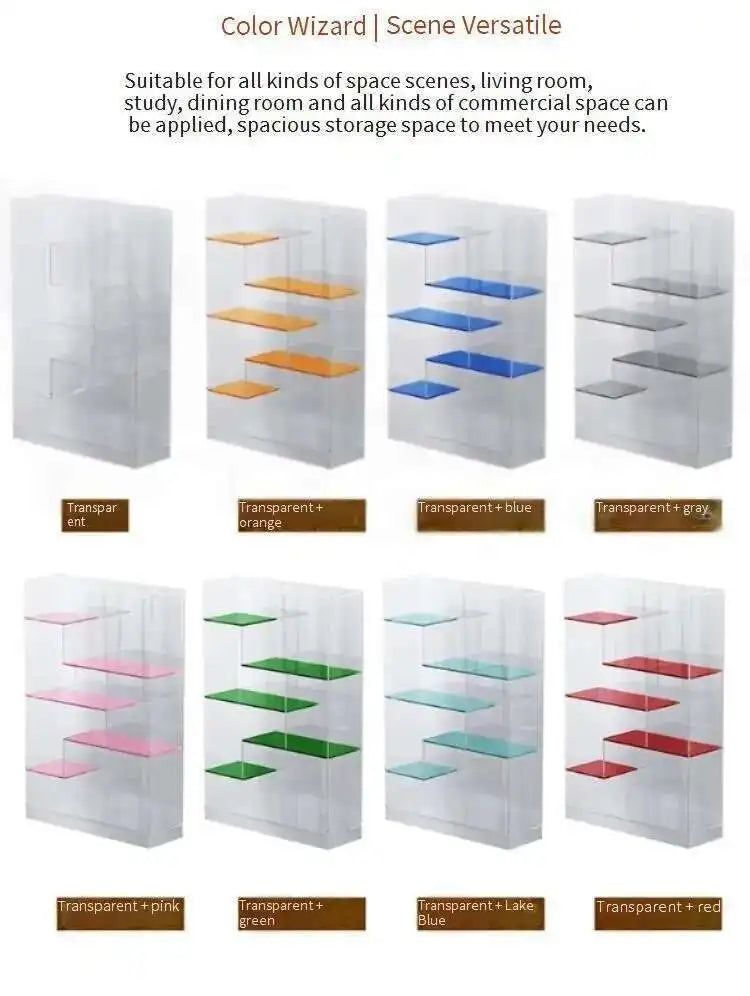 Multifunctional Bookcase Storage Shelves Modern Bookshelf Book Rack