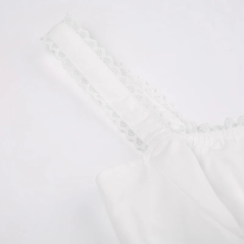 Elegant Party Dresses Ladies Fashion Evening Bodycone A-Line Pleated Fluffy Dress Lace Sexy Ball Gown Mini Sunderss