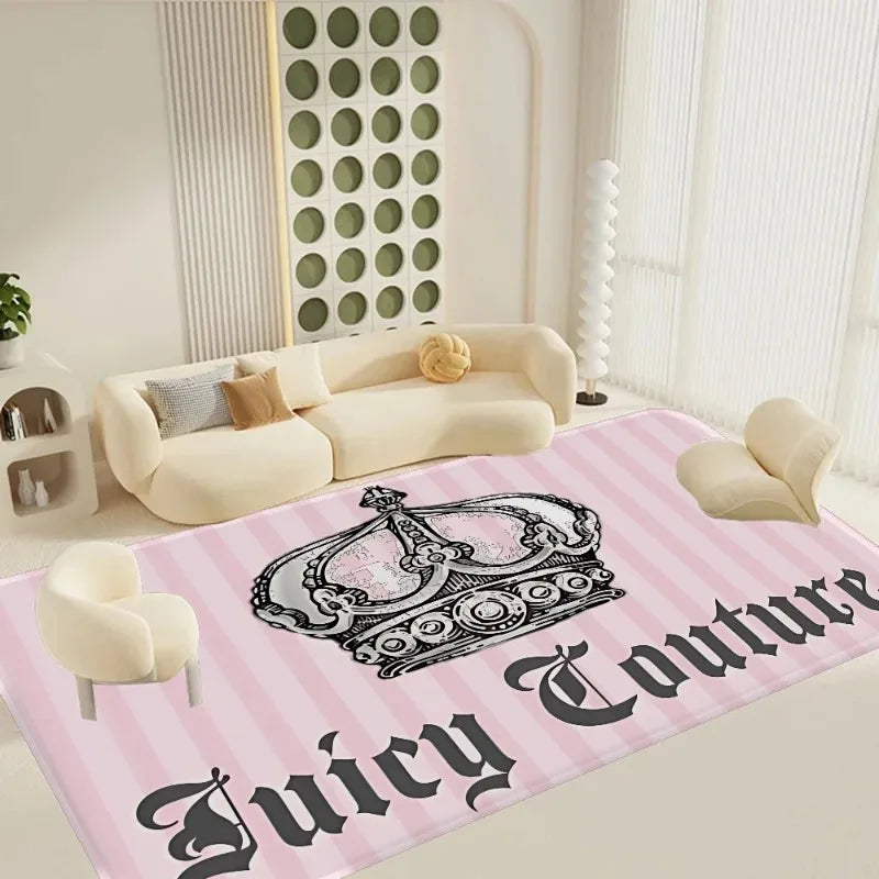 Juicy Couture Floor Mat Rectangle Anti-slip Home Soft Rug