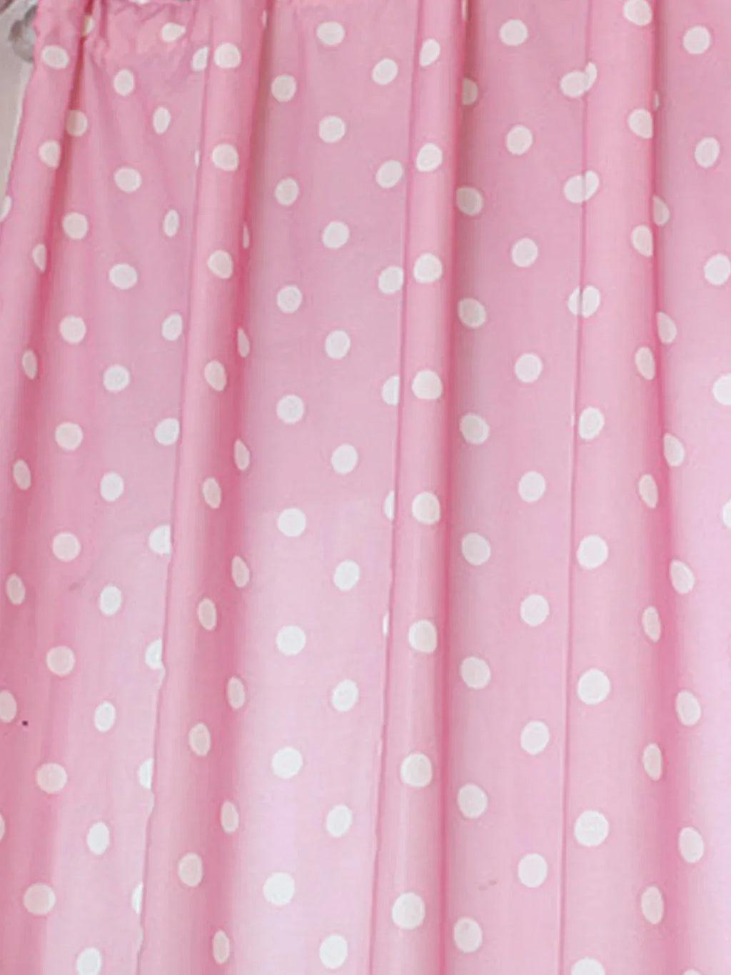 Pink White Polka Dot Curtain Style Round Dot Curtain Living Room Bedroom