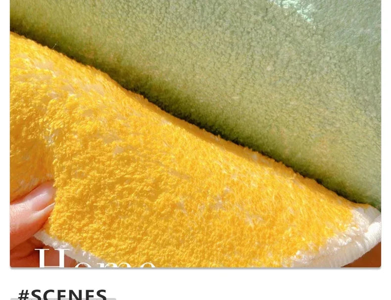 Imitation Cashmere Style Carpet Living Room Shaped Bedroom Irregular Bedside Rug