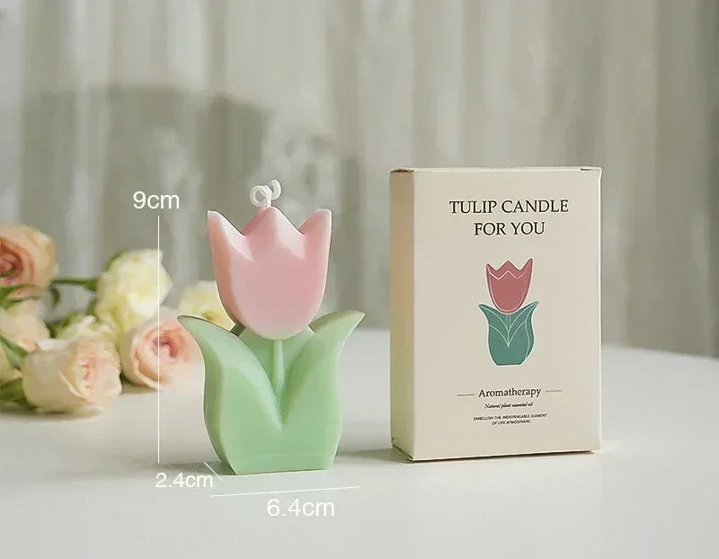 Tulip Aromatherapy Candle Fragrance Flower Shaped Candle Gift