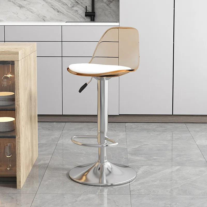 Home Dining Chair Front Desk Footstool Adjustable Lift Backrest Chair with High Stool