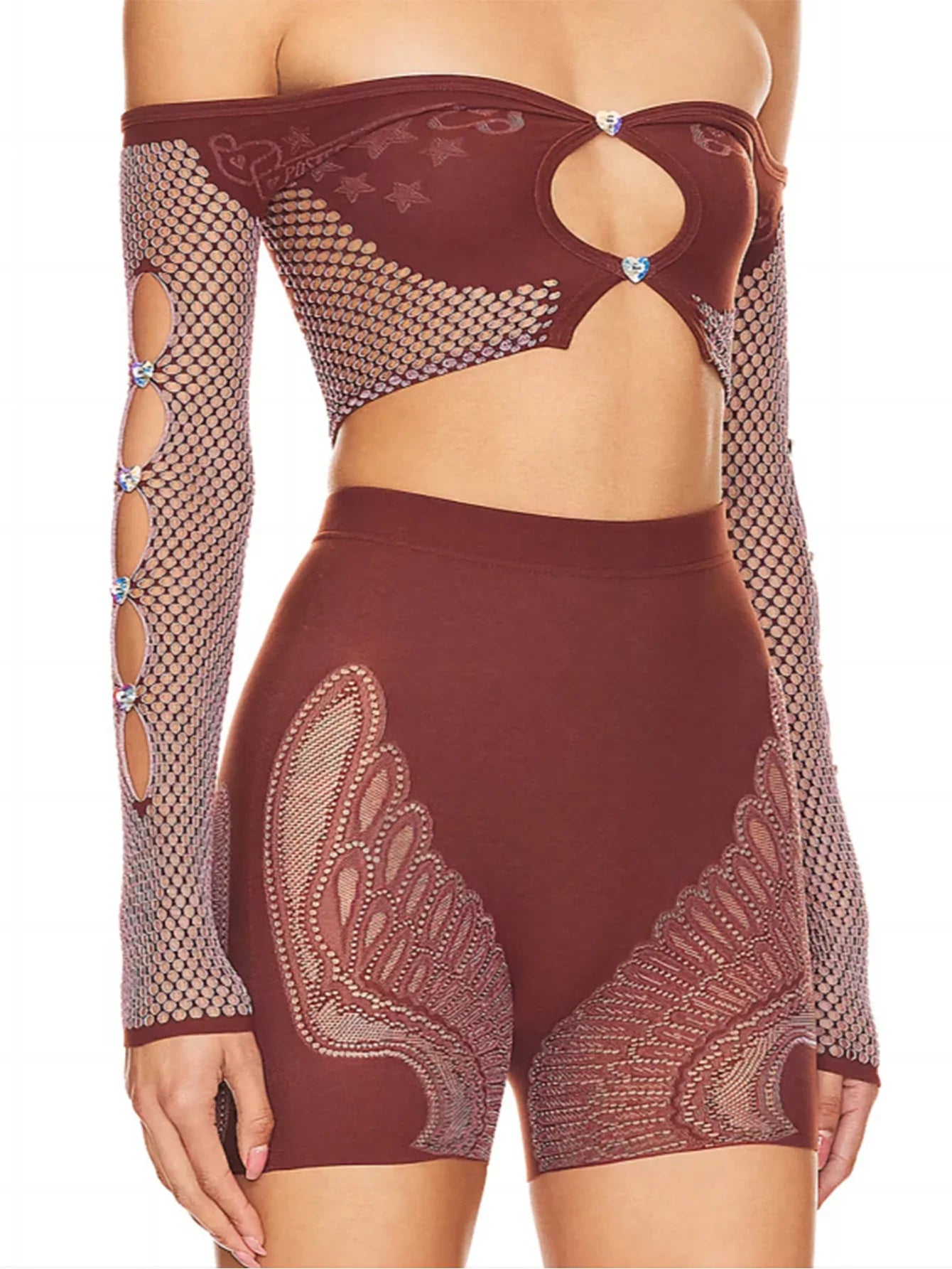 Sexy See Through Rhinestone Jumpsuit Women Pants Summer Bodycon Romper Jumpsuit Woman Long Sleeve