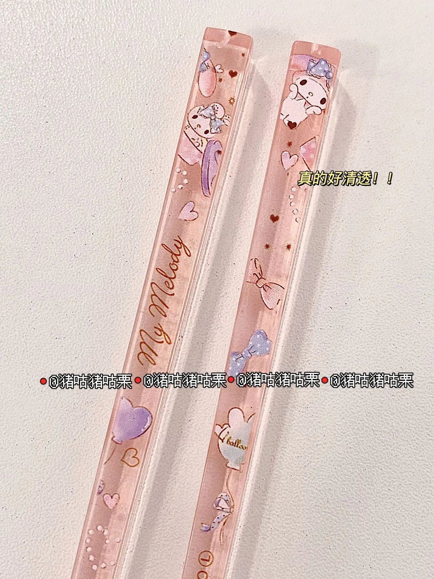 Sanrio Chopsticks Cinnamoroll My Melody Beautiful Acrylic Mold Proof Easy Carry and Can Be Sterilized At High Temperatures Gifts