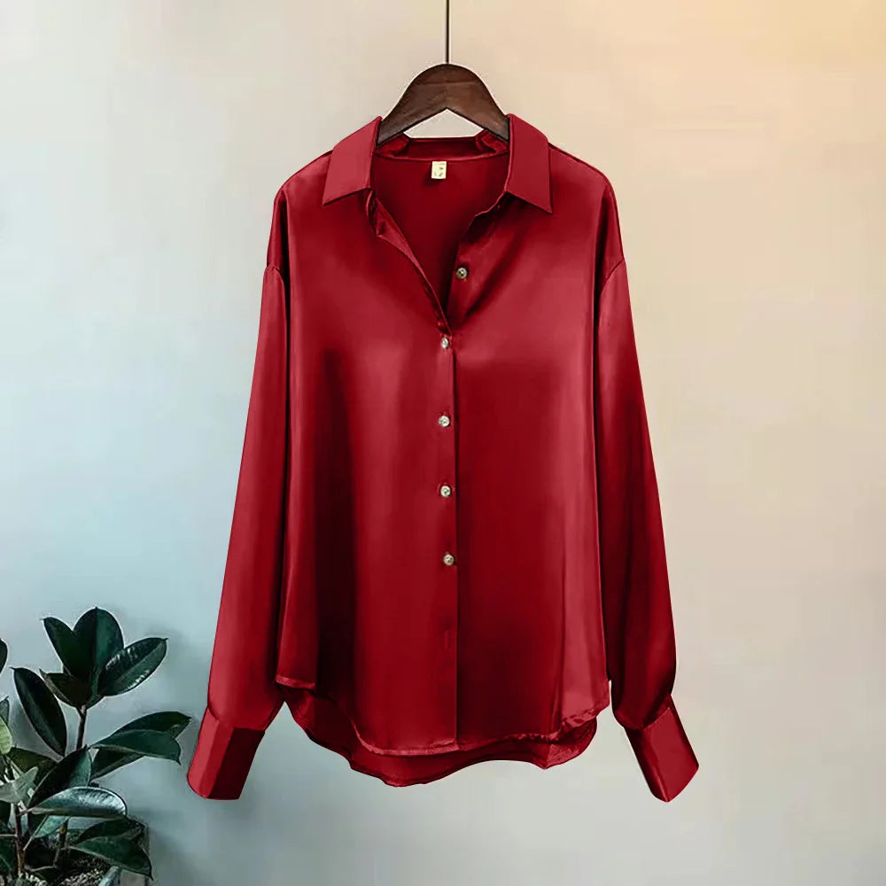 Spring Shirt And Elegance Blouses New Sweater Cardigans Woman Top Knitted Korean Long Sleeve Lapel Button